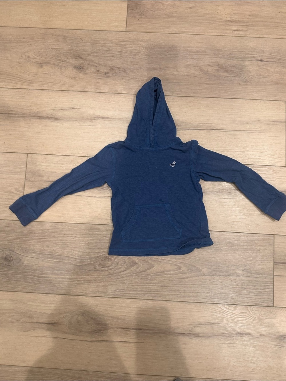 Kids Lightweight Hooded Pullover in Navy Blue